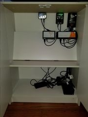 New electronics cabinet